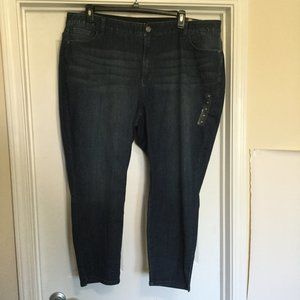 Lane Bryant Size 26 Venezia Mid Rise Blue Jeans
